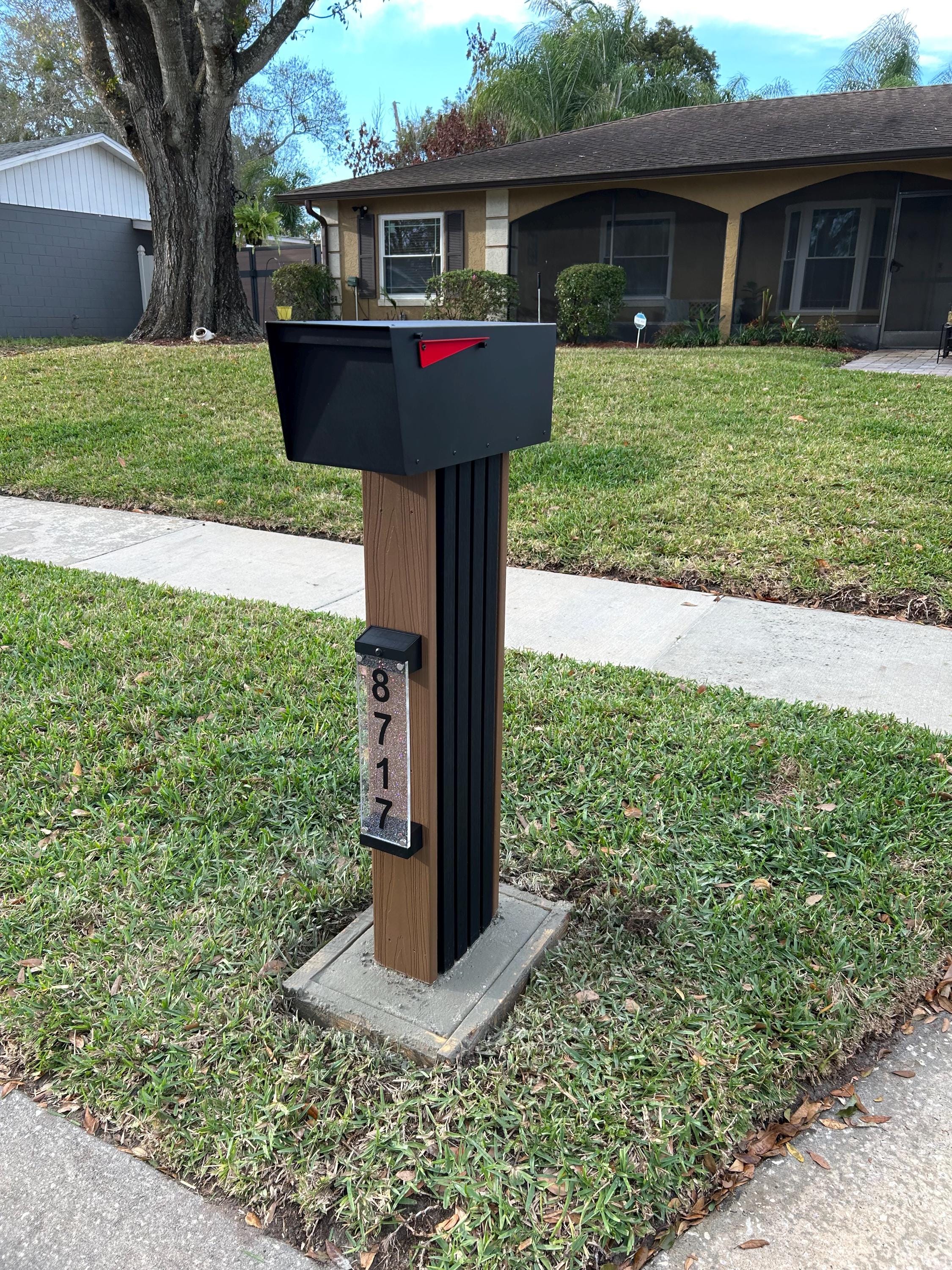 Luxury mailbox with decorative panels. Composite mailbox .mailboxes. Mailbox custom personalized Modern mailbox. Luxury mailbox. Mailboxes