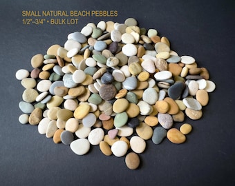 Guijarros de playa pequeños a granel para manualidades: piedras naturales de colores de 1,27 a 1,9 cm para mosaicos, proyectos de bricolaje y joyería. Envío con seguimiento a EE. UU.