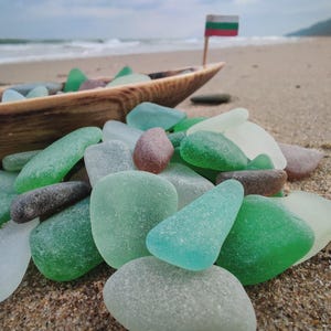 Genuine Thick Smooth Sea Glass Mixed Colors – Jewelry Grade – Bulk Lot 50-150 Pieces