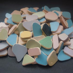 Sea Pottery Shards Bulk Mixed Color | 3/4&#39;&#39; - 1 1/2&#39;&#39; | Genuine Beach Pottery for Mosaic & Jewelry