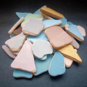 Große natürliche gemischte Farbe Sea Pottery Shards: Mosaik- & Schmuckherstellung
