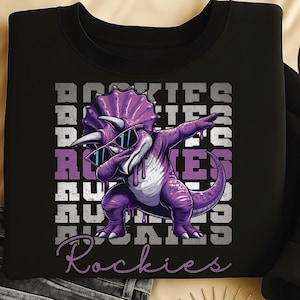 Rockies Tupfer T-Shirt: Triceratops Rockies Grafik (PNG) (DM für Custom)