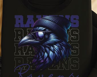 Ravens PNG: Game Day Design | Instant Download