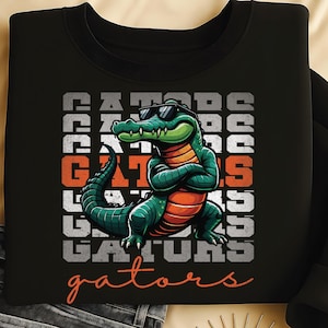 Retro Gator PNG : Amateurs d'alligator graphiques | Téléchargement instantané (DM pour Custom)