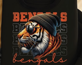 Bengals PNG: Design para o Dia do Jogo | Download Instantâneo