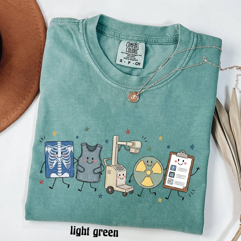 Comfort Colors X-Ray Tech Shirt, Radiology Tech T-shirt, Rad Tech Graphic, Xray Technician Tee, Radiologic Technologist,Medical Imaging Crew image 5