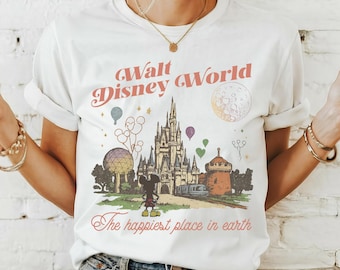 Retro Disneyworld Shirt, Vintage Mickey and Friends, Family Vacation Tee