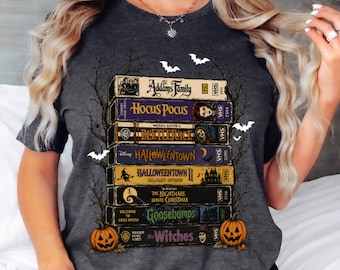 Vintage Halloween VHS Shirt, Retro Spooky Season Tee, Funny Halloween Movies Tshirt,  Horror Scary Movie Outfit