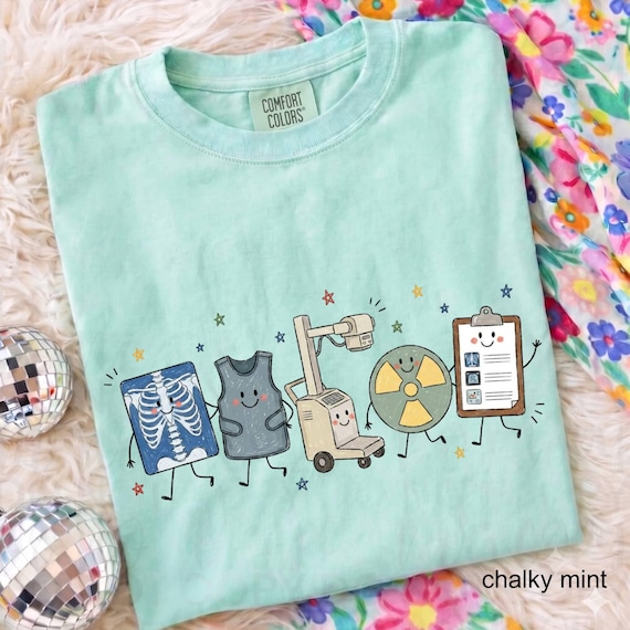 Comfort Colors X-Ray Tech Shirt, Radiology Tech T-shirt, Rad Tech Graphic, Xray Technician Tee, Radiologic Technologist,Medical Imaging Crew