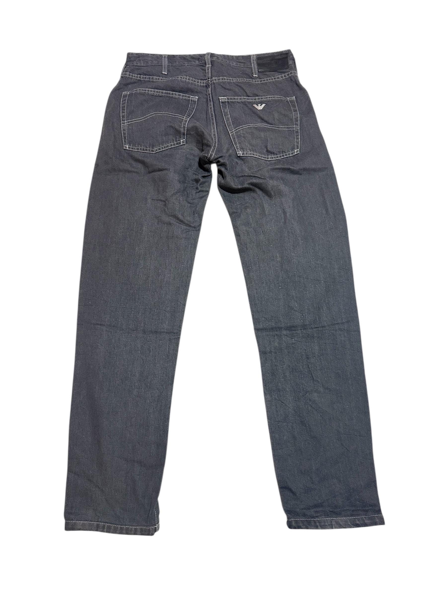 GIORGIO ARMANI 70s 80s初期　ririジップ メンズ 48 Vtg Giorgio Armani Big White With Metal Platinum Plate / Waist 32