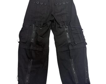 Vintage Y2K Tripp NYC Bondage Pants Size 36 X 30 / Plaid Pants