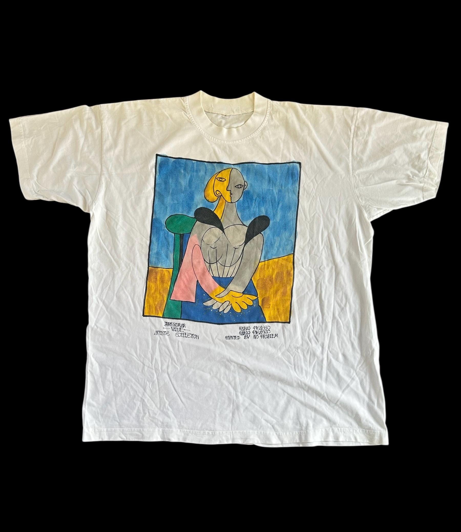 90s Pablo Picasso Prented Tee XLサイズ 90s Pablo Picasso Prented Tee XLサイズ Vintage 1998 Pablo Picasso