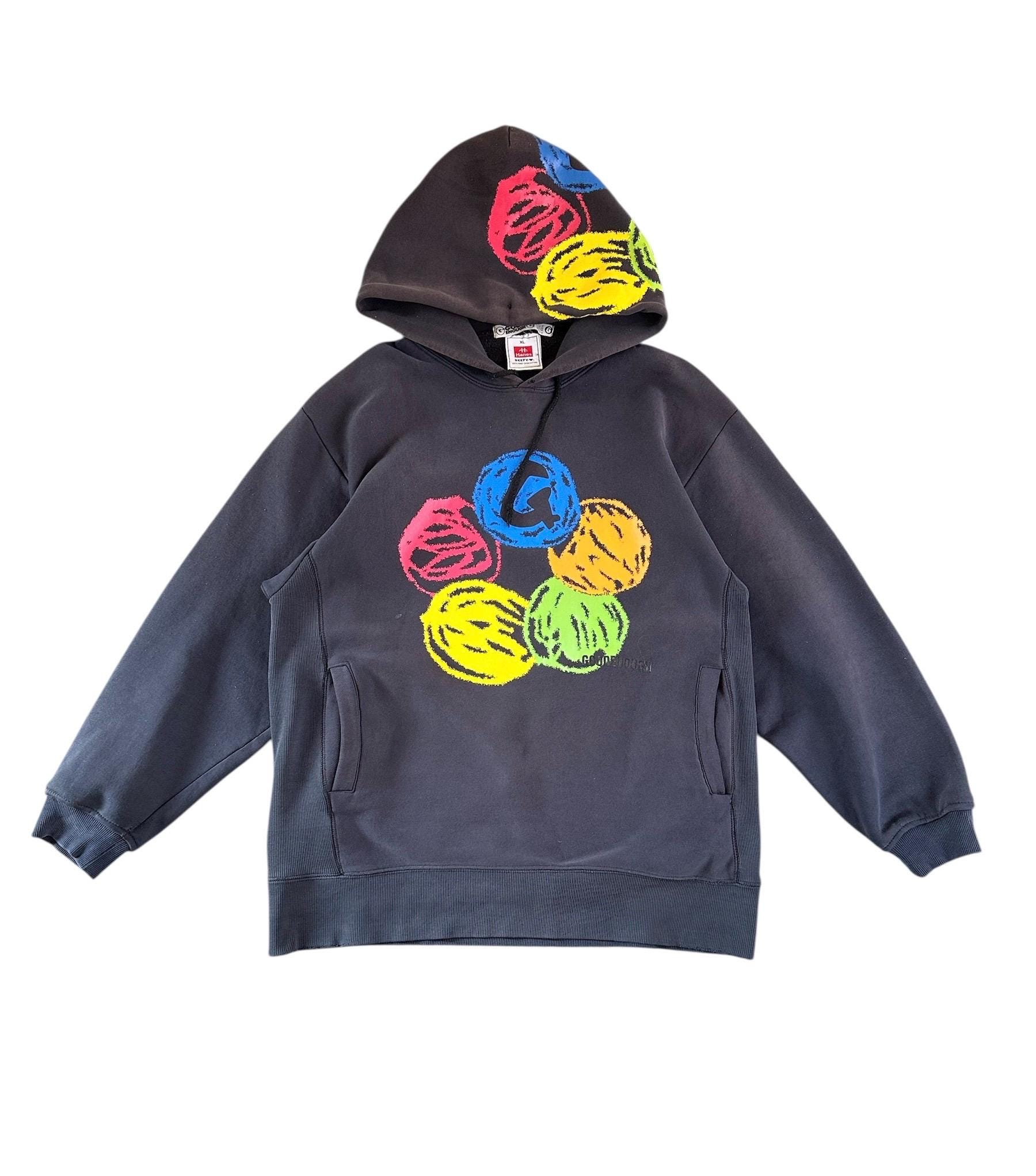 へ*い様 GOOD ENOUGH スウェットパーカー 美品 L 90s 藤原ヒロ ヴィンテージ Good Enough x futura 藤原ヒロシ パーカー サンフェード