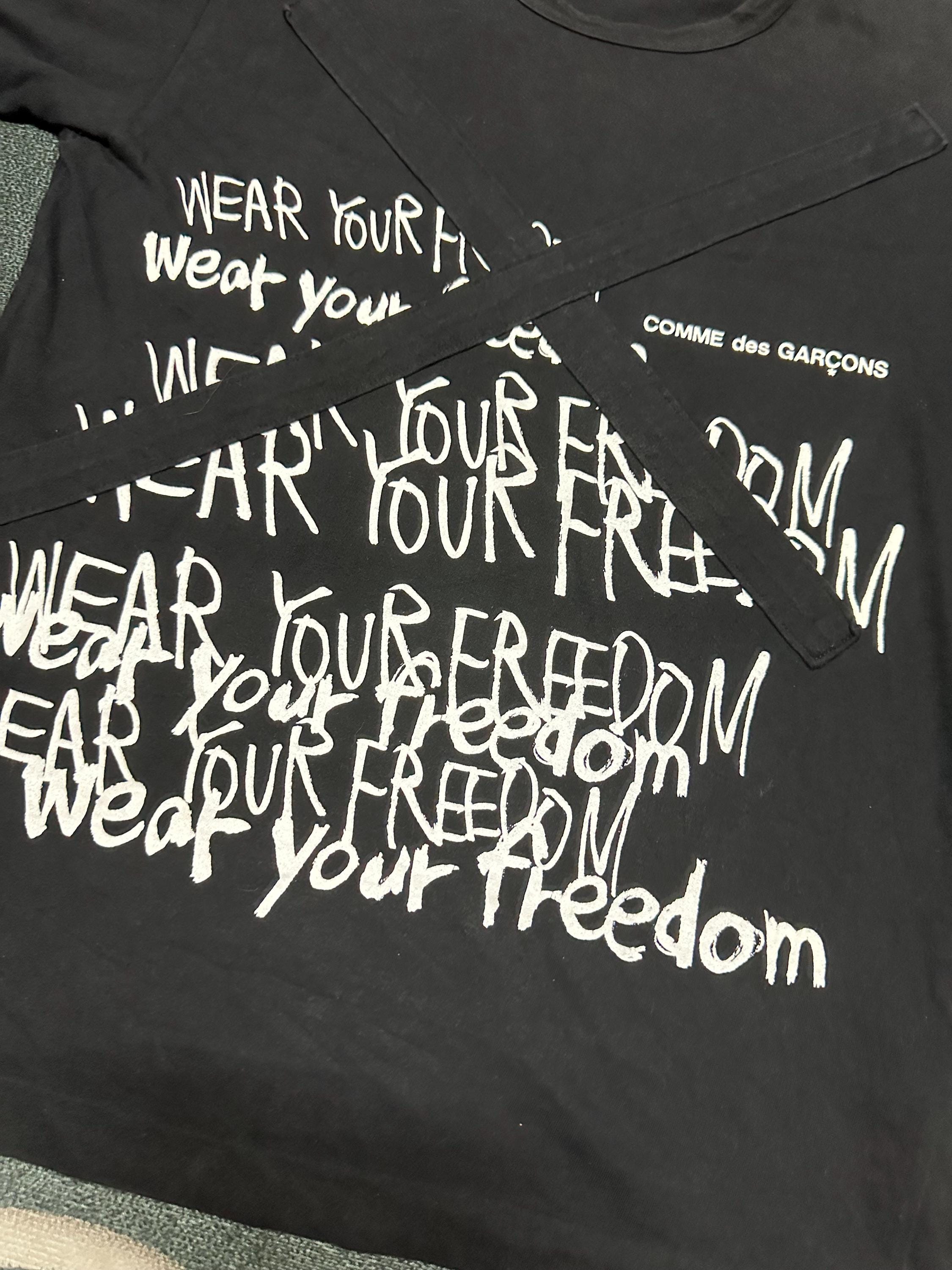 Comme Des Garcons Spellout Tee / Small Size / Made in Japan - Etsy