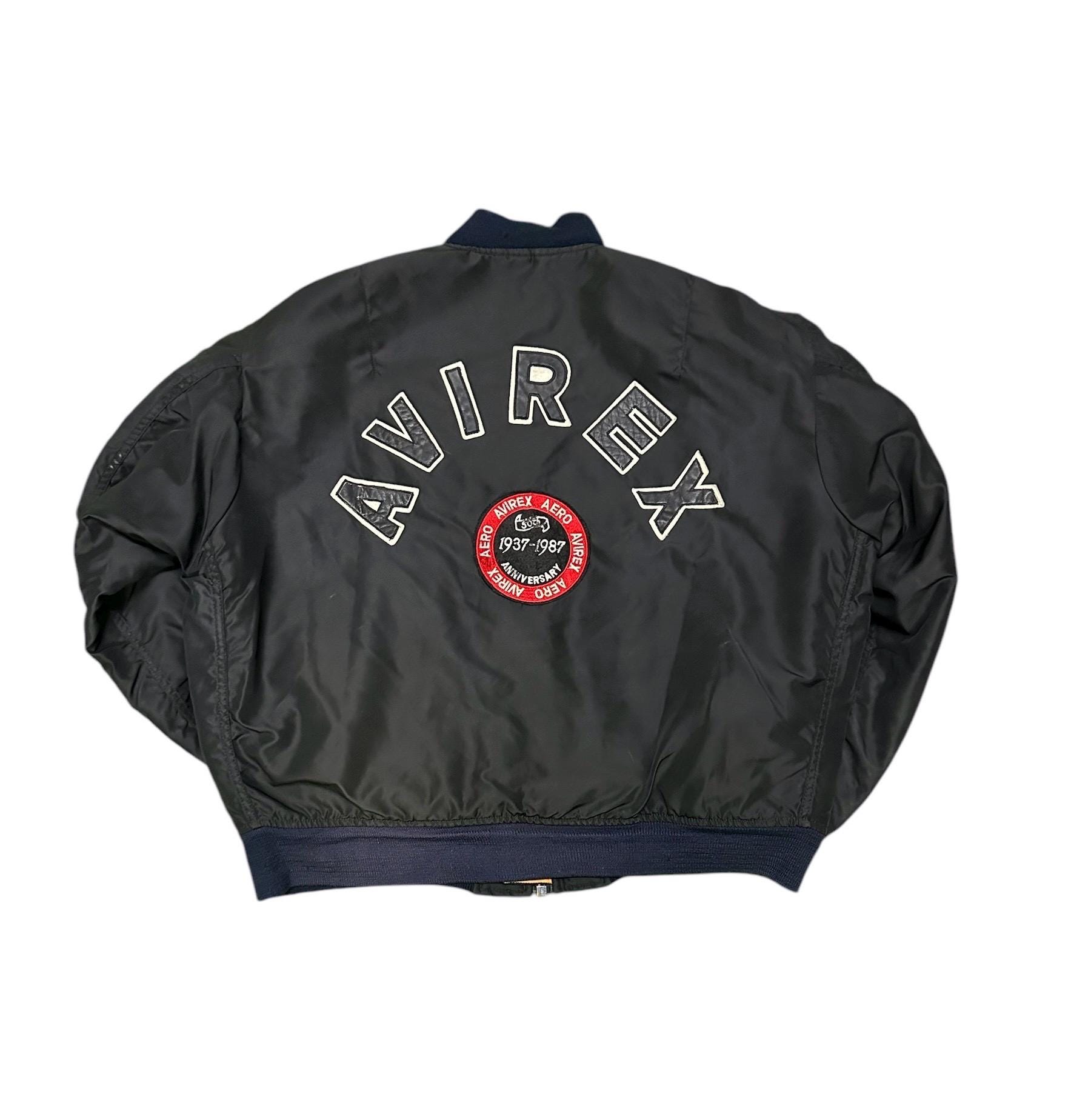 ジャケット・アウター avirex reversible ma-1 flight jacket L Vtg Avirex Flight Jacket MA-1 / M Size - Etsy UK