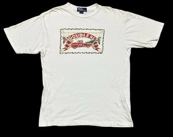 vtg double rrl spellout tee/ L size