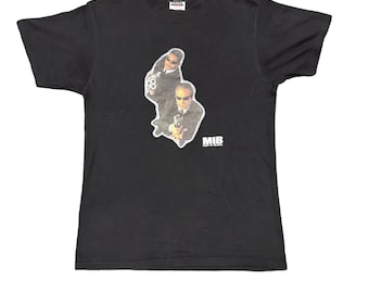 t-shirt de film d'action Men In Black vintage des années 90 / Taille moyenne / Fabriqué aux Etats-Unis