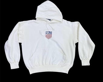 Vtg 90s Polo kswiss hooded / L size