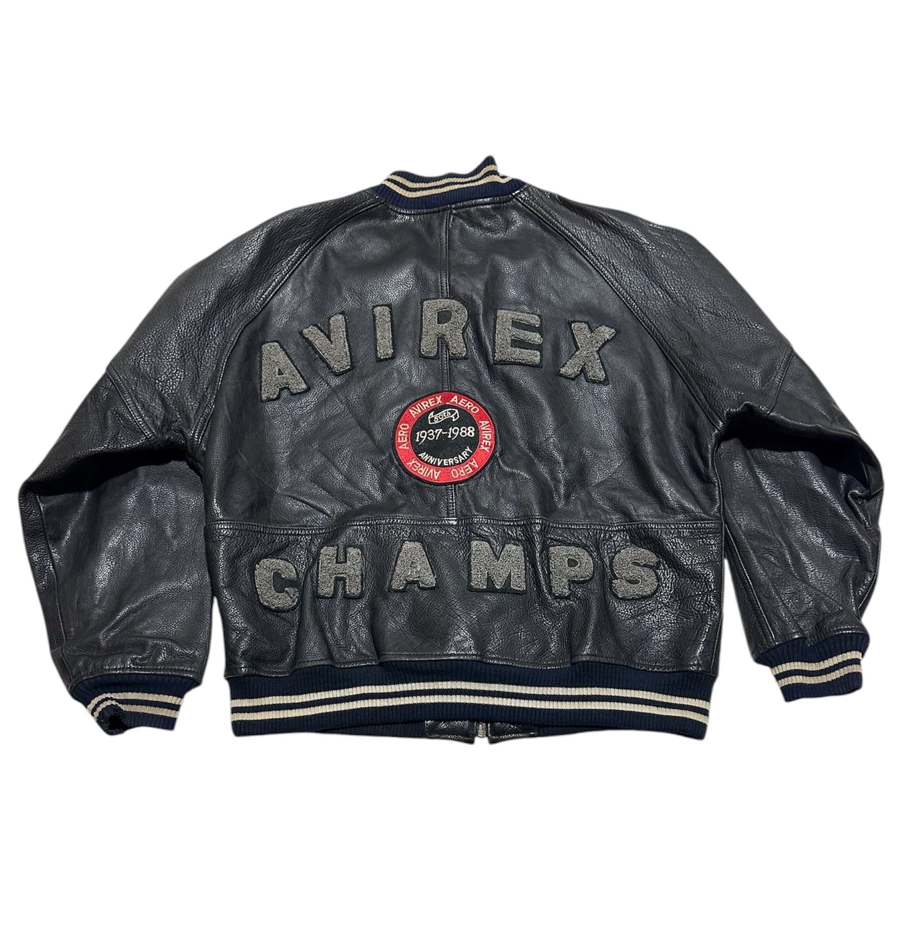 Avirex USA Leather Jacket Embroidery - Etsy