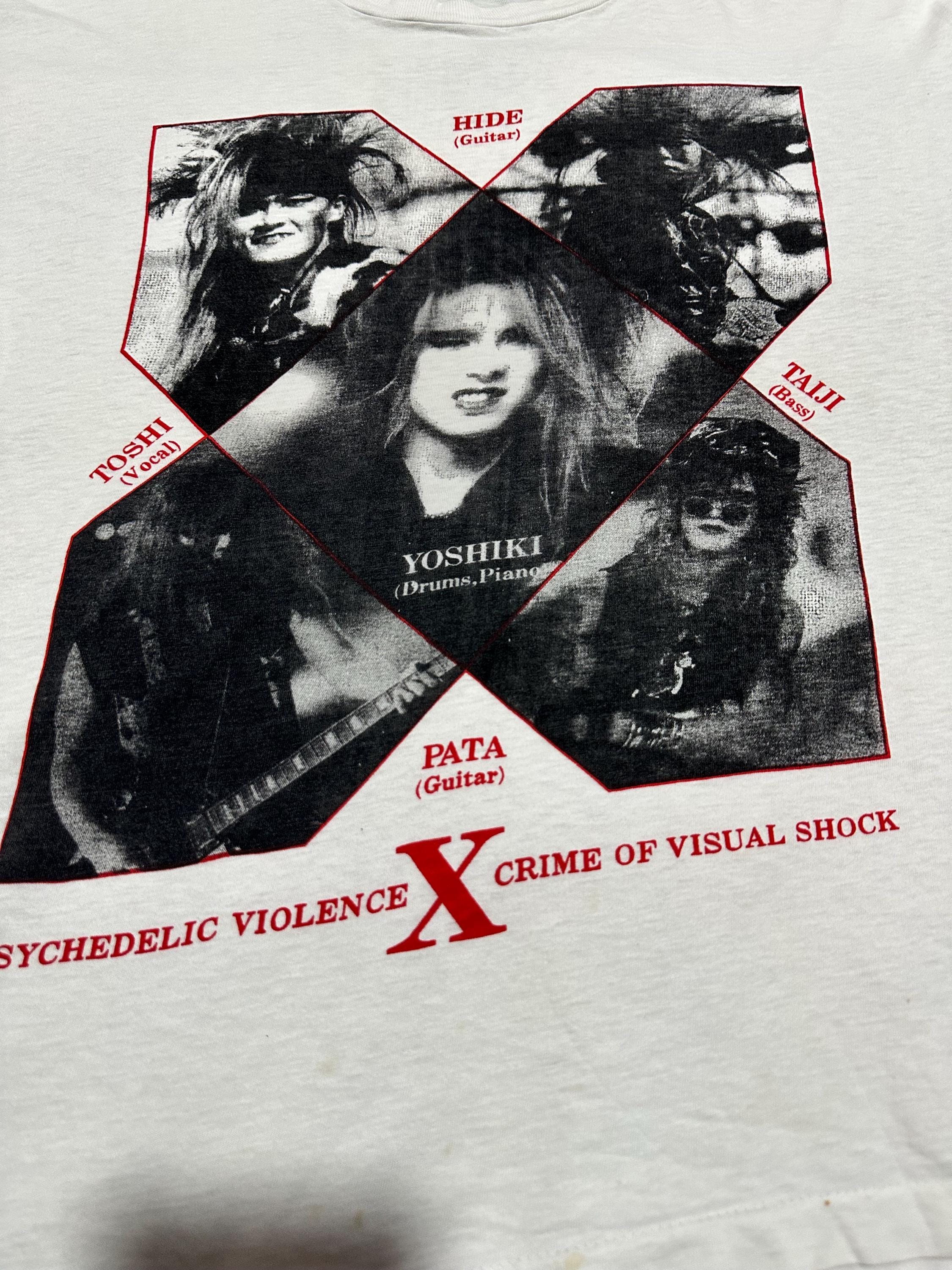 Vtg 90s X Japan Psychedelic Violence X Crime of Vision Chock / M Vtg 90s X Japan Psychedelic Violence X Crime of Vision Chock / M