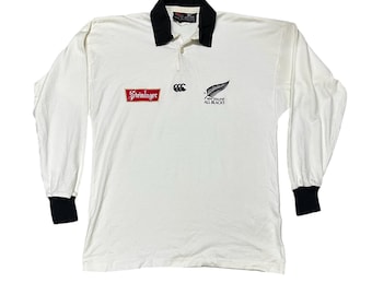 Vintage 90s Canterbury of New Zealand Ugly Colour Block Rugby