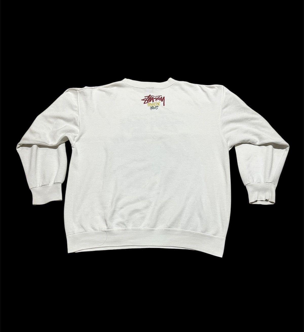 Vintage 80s Old Stussy Feelin Irie Rasta Surfman Sweatshirt - Etsy