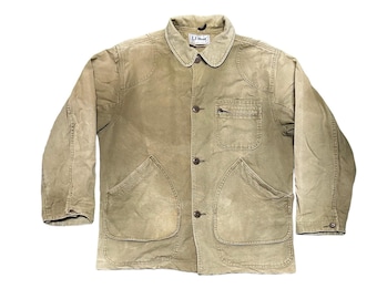 Vtg sunfadep LL beans workwear distressed jacket / m size