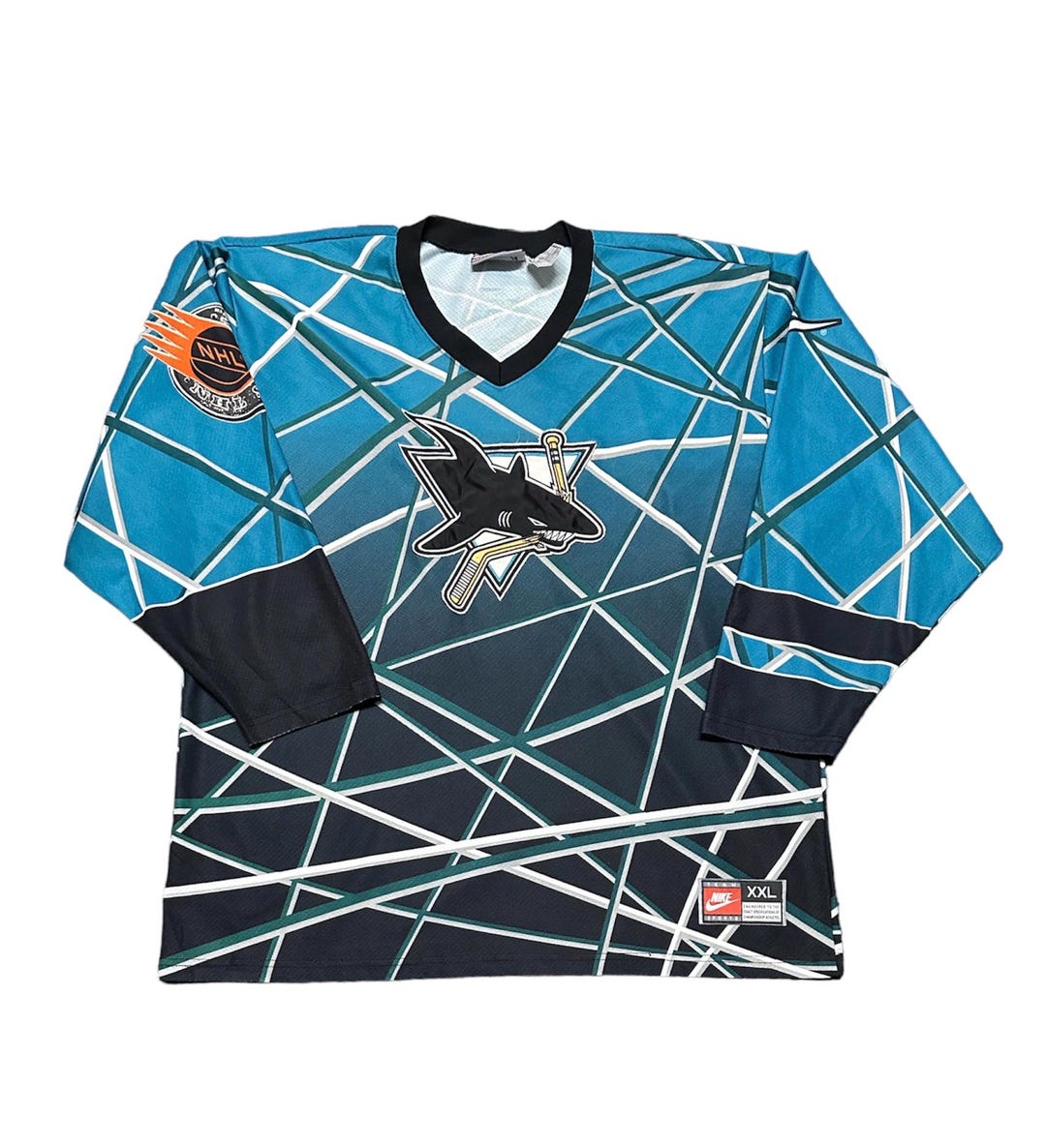 Vtg 90s Nike San Jose Shark Hockey Ice Jersey - Etsy