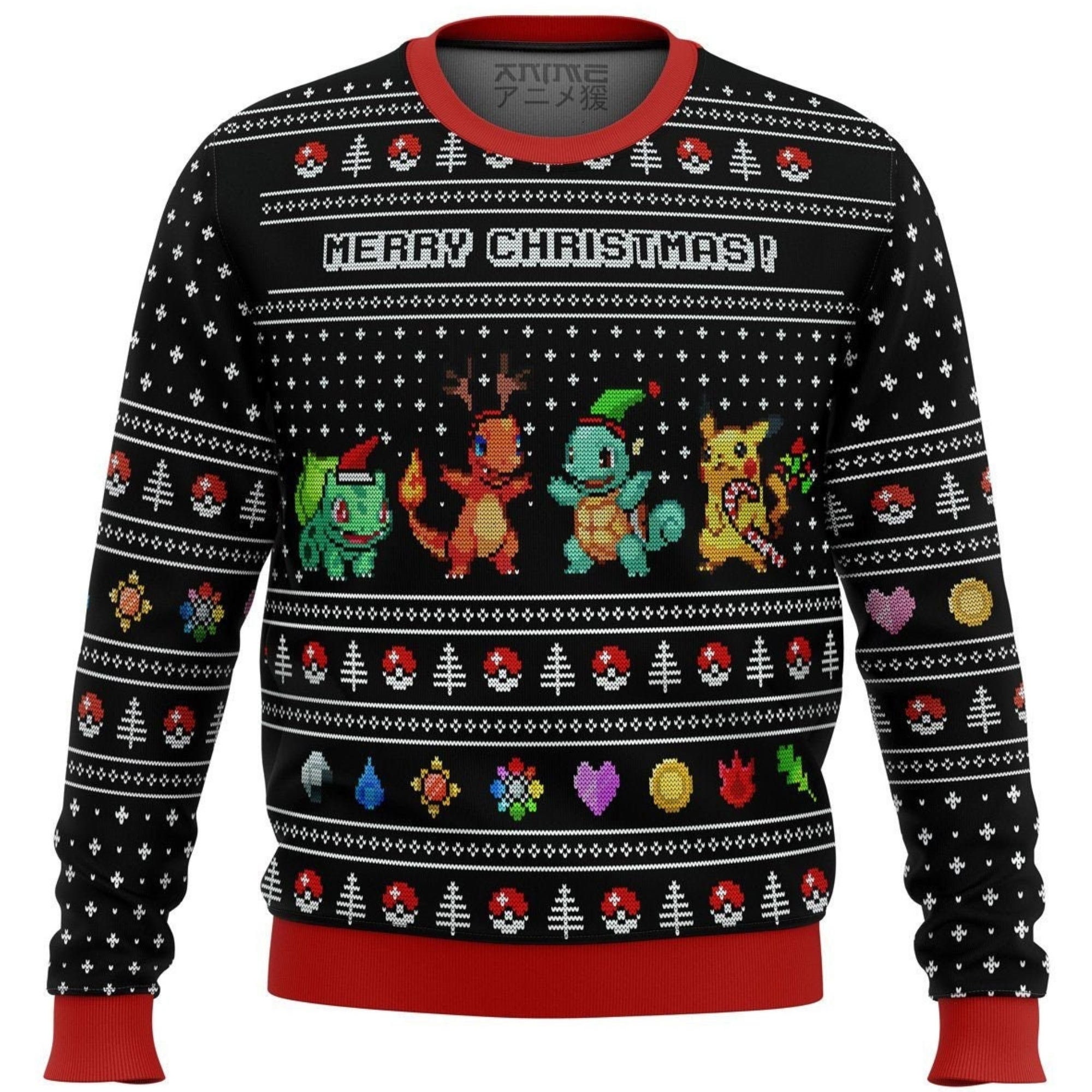 Discover Merry Christmas Pokemon Ugly Christmas Sweater