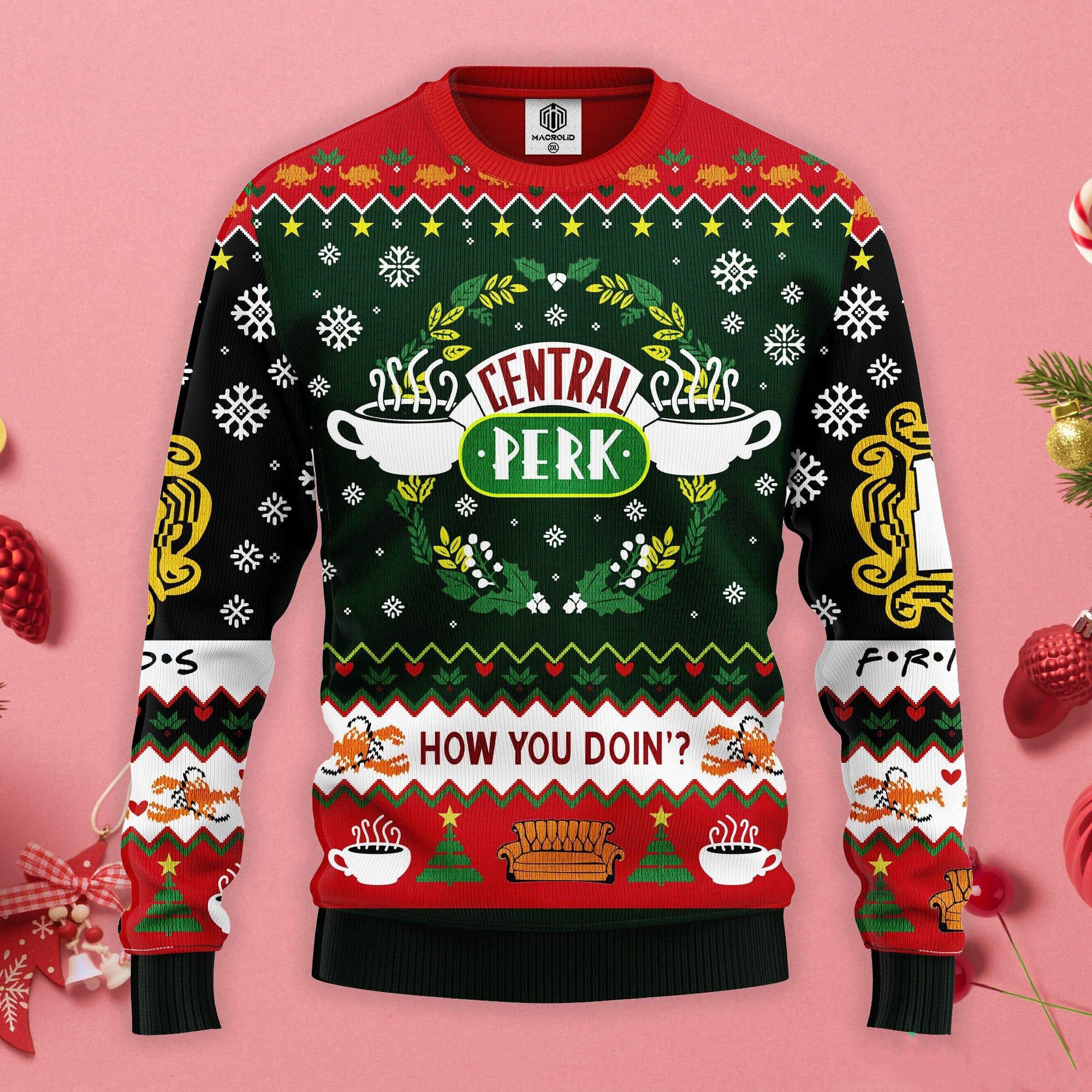 Friends Christmas Sweater - Etsy