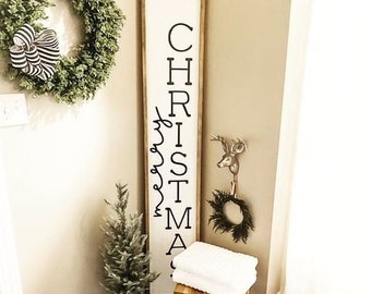 Front Porch Sign, Front Porch Decor, Christmas Decor Outdoor, Christmas Decor Farmhouse, Christmas Decor Signs, Outdoor Christmas Decor