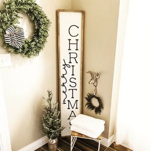 Front Porch Sign, Front Porch Decor, Christmas Decor Outdoor, Christmas Decor Farmhouse, Christmas Decor Signs, Outdoor Christmas Decor