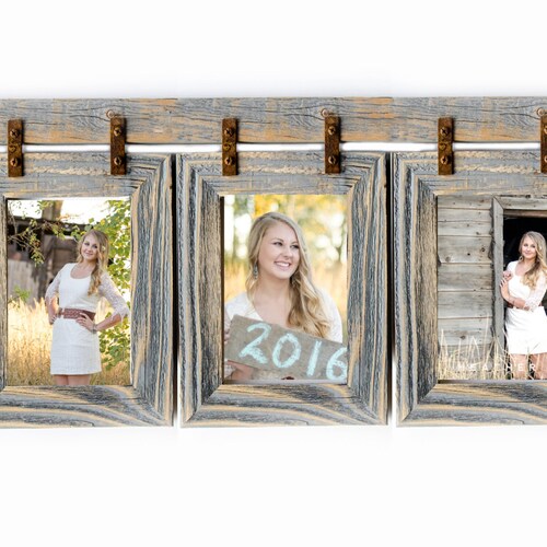 2 Barnwood Collage Frame 3 8x10 Multi Opening Etsy