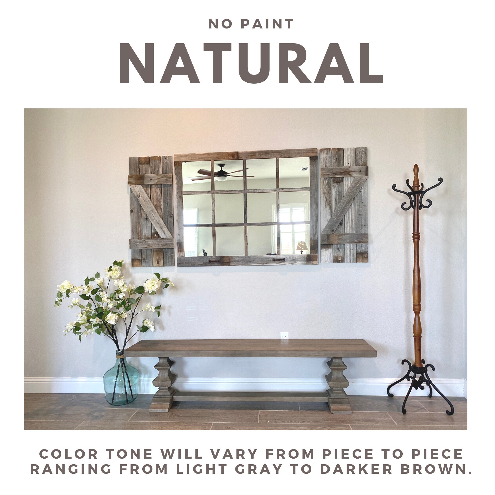 Mirror Wall Decor Mirror Wall Farmhouse Wall Decor Entryway | Etsy