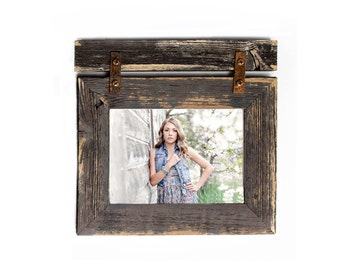 Distressed Picture Frame, Picture Frames, Rustic Picture Frames, Picture Frames Wood, Picture Frame, Modern Farmhouse Decor, Painted Frame