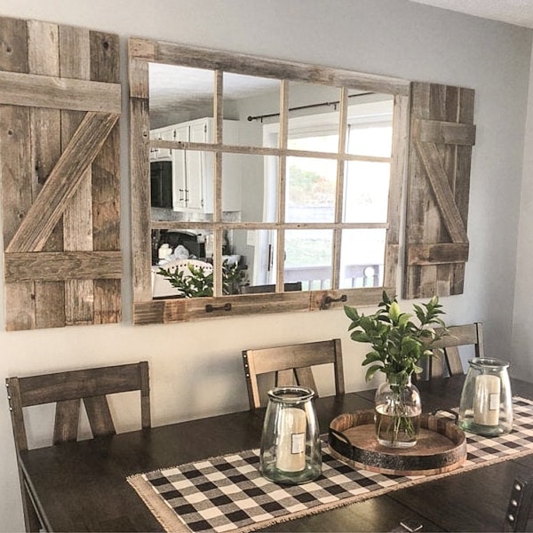 Farmhouse Mirror - Etsy