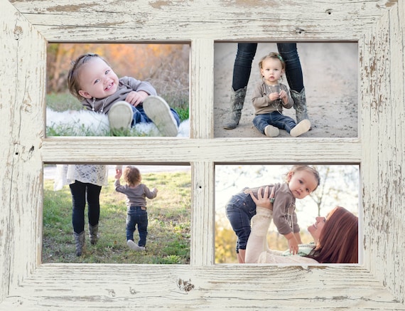 2 4x6 Barn Window Collage Picture Frame-christmas Gift-rustic Picture Frame-reclaimed-cottage  Chic-collage Frame-picture Frames 