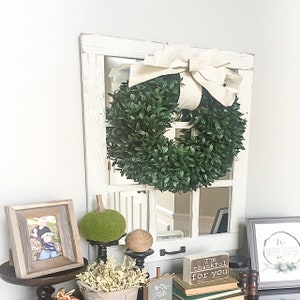 Mirror Wall Decor Window Mirror, Rustic Window Mirror, Rustic Mirror, Large Window Mirror, Window Pane Mirror, White Mirror, Bathroom Mirror