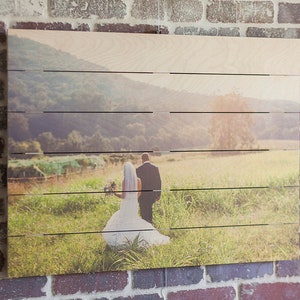 Pallet Sign Rustic Home Decor Picture Frame, Pallet Wall Art, Photo Pallet, Custom Photo Pallet, 5th Anniversary, Anniversary Gift,