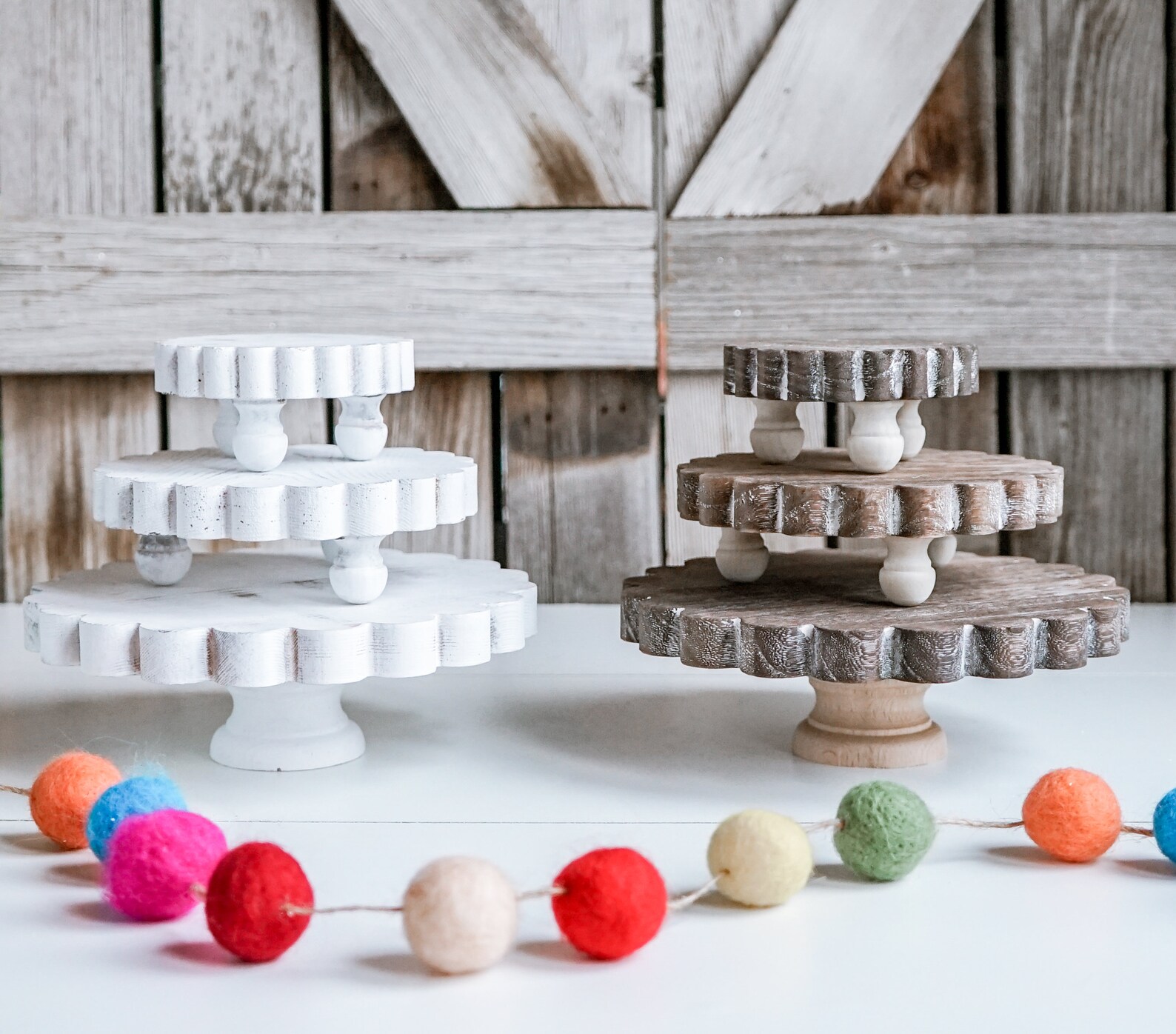 Mini Bench Riser Mini Riser Set, Mini Risers, Tiered Tray Decor, Farmhouse Decor, Tiered ...