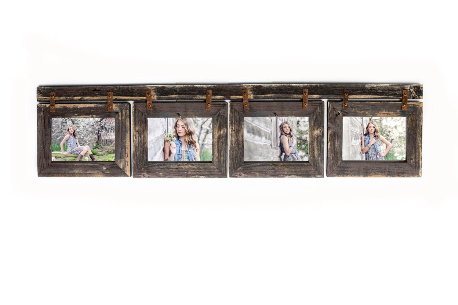 Multi Opening 4X6 Barnwood Panel Collage Picture Frame, Rustic Multiple  Photo Frames. 2,3,4,5,6,7,8,9 Choice of natural or painted finishes.