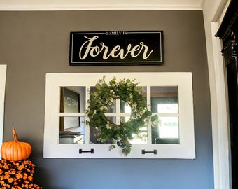 Mirror Wall Decor, Farmhouse Wall Decor, Rustic Decor, Wood Wall Art, Vanity Mirror, Rustic Wall Mirror, Large Wall Mirror, Farmhouse Decor