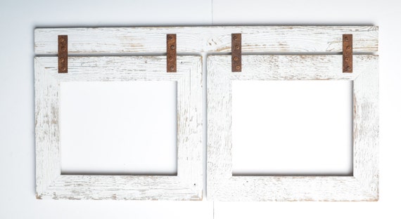 5x7 Barnwood Collage White Frame 2 5x7 Multi Opening Frame-rustic