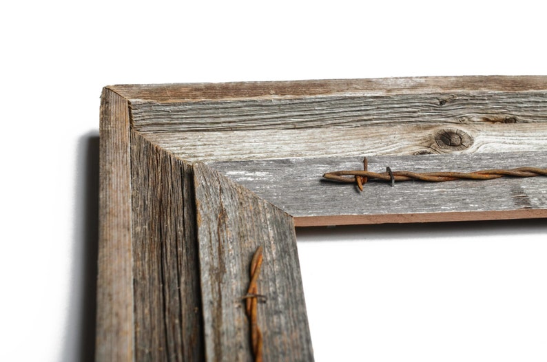 11x14 Rustic Barnwood Picture Frame Cabin DecorHome Etsy