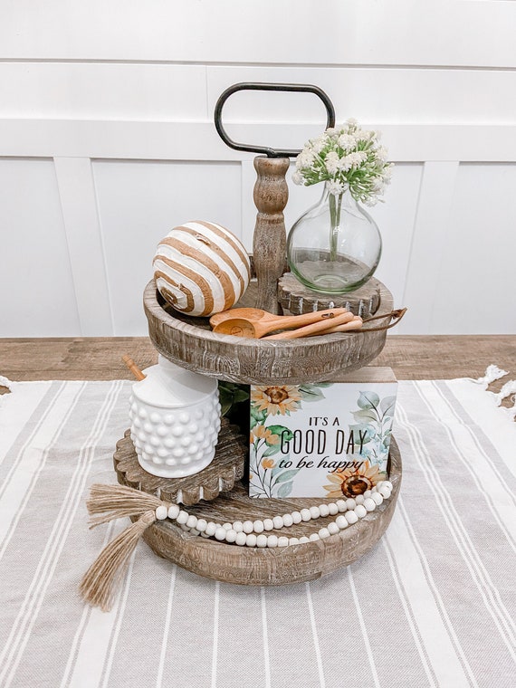 Decorative sale tiered tray