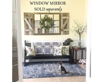 14"x36" Shutters for the 46x36" Window Pane mirror -  SHUTTERS ONLY - Listing is for Shutters ONLY - Window Mirror sold separately