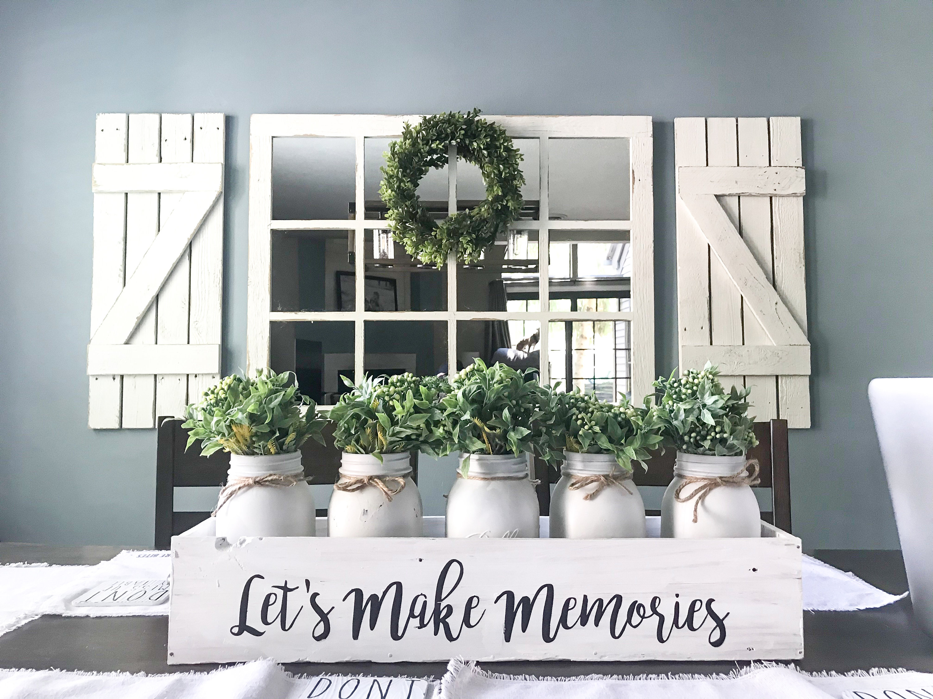 46x 36 Farmhouse Wall Decor Window Mirror Rustic Window Mirror