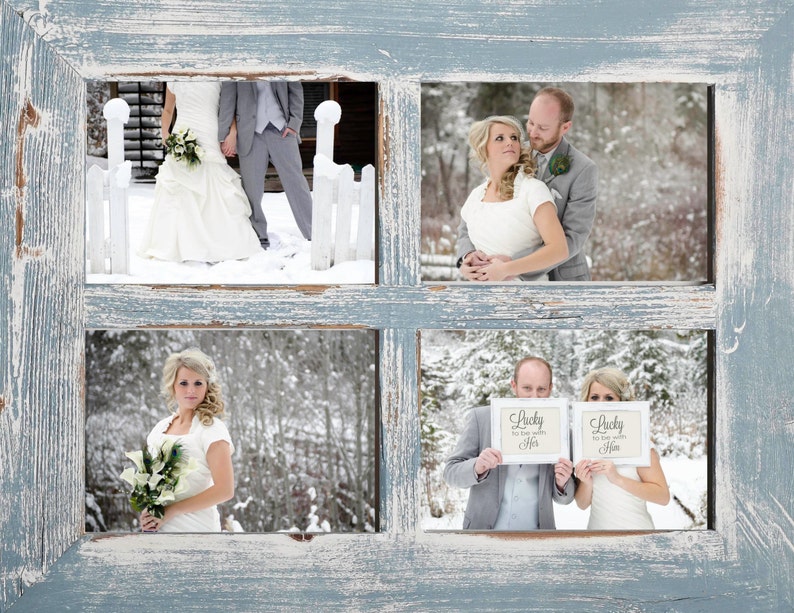 5x7 Collage Frame Barn Window Picture Sky Image 0