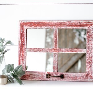 Farmhouse Wall Decor, Window Mirror, Rustic Window Mirror, Rustic Mirror, Window Pane Mirror, Mirror Wall Decor, Mirror Bathroom,Mirror Wall