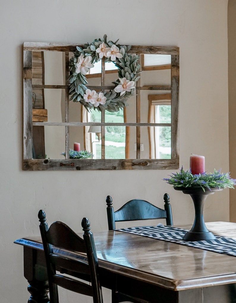 Mirror Shutters Farmhouse Wall Decor Farmhouse Decor Living Etsy